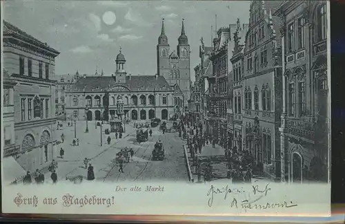 Magdeburg Sachsen Anhalt Alter Markt Kat. Magdeburg