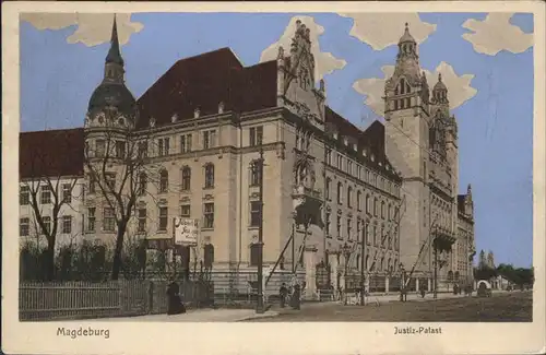 Magdeburg Sachsen Anhalt Justiz Palast Kat. Magdeburg