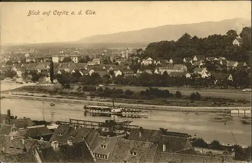 Copitz Elbe Dampfer Kat. Pirna