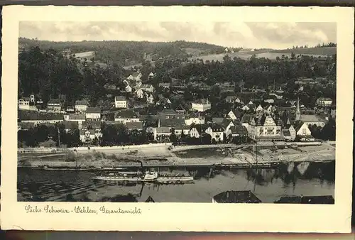 Wehlen Sachsen Gesamtansicht / Wehlen /Saechsische Schweiz-Osterzgebirge LKR