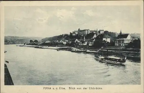 Pirna Elbe Dampfer Kat. Pirna