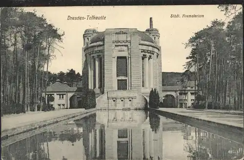 Tolkewitz Staedt. Krematorium Kat. Dresden