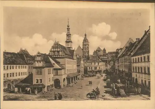 Pirna Marktplatz 1754 Kat. Pirna