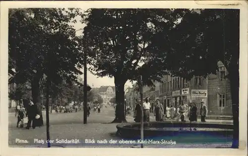 Pirna Platz der Solidaritaet Kat. Pirna