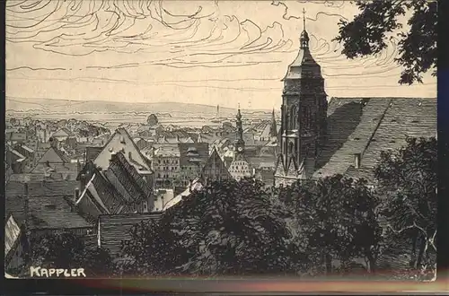 Pirna Alt Pirna vom Schlossberg Kat. Pirna