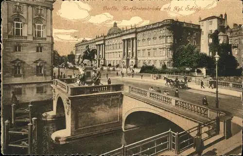 Berlin Kurfuerstenbruecke Schloss Kat. Berlin