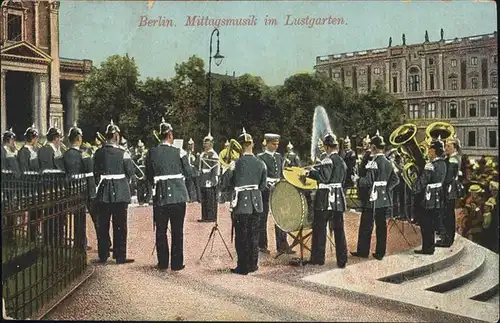 Berlin Mittagsmusik im Lustgarten Kapelle Kat. Berlin