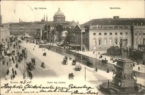 Berlin Unter den Linden Schloss Opernhaus Kat. Berlin