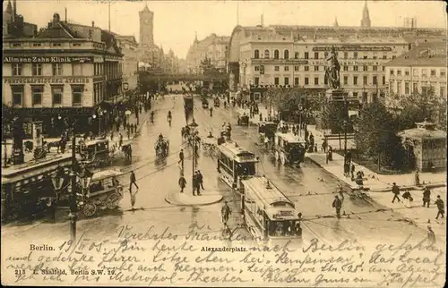 Berlin Alexanderplatz Strassenbahn   Kat. Berlin