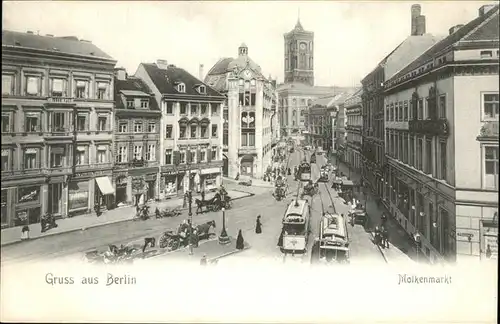 Berlin Molkenmarkt Strassenbahn  Kat. Berlin