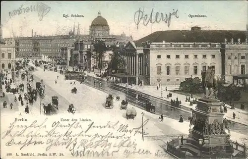 Berlin Unter den Linden Schloss Opernhaus Kat. Berlin