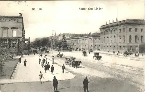 Berlin Unter den Linden im Schnee Kat. Berlin