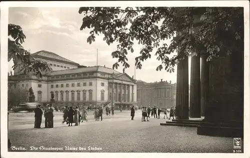 Berlin Staatsoper Unter den Linden Kat. Berlin