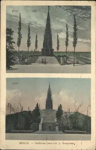 Berlin Nationaldenkmal eisnt 1821 und spaeter Kat. Berlin