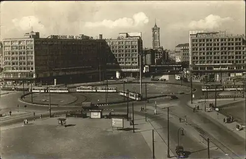 Berlin Alexanderplatz Strassenbahn Kat. Berlin