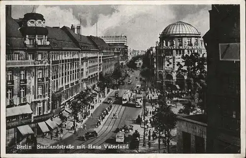 Berlin Saarlandstrasse Haus Vaterland Strassenbahn Kat. Berlin