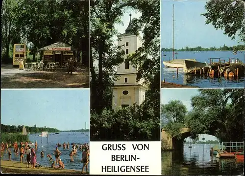 Heiligensee Berlin Baden Buss Segelboot  / Berlin /Berlin Stadtkreis