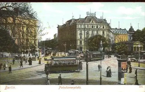 Berlin Potsdamer Platz Strassenbahnen Kat. Berlin