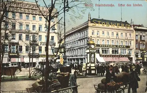 Berlin Friedrichstrasse Unter den Linden Markwagen Kat. Berlin