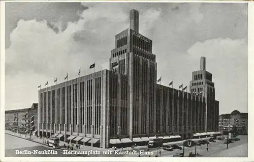 Neukoelln Hermannplatz Karstadt Haus Kat. Berlin