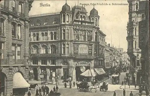 Berlin Ecke Friedrichstrasse Behrenstrasse Kat. Berlin