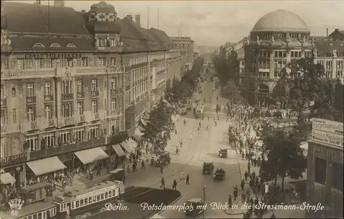 Berlin Potsdamer Platz Stresemannstrasse Strassenbahn Kat. Berlin