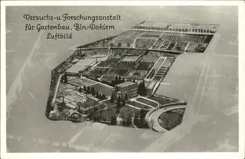 Dahlem Berlin Fliegeraufnahme Forschungsanstalt fuer Gartenbau / Berlin /Berlin Stadtkreis