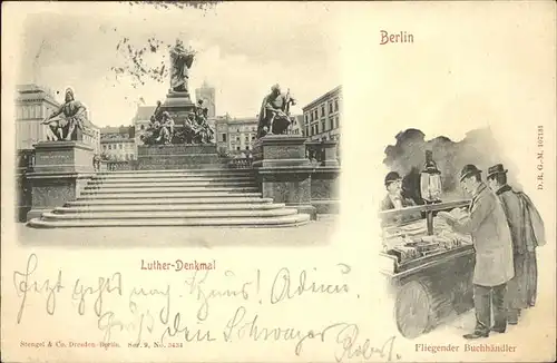 Berlin Luther Denkmal Buchhaendler Kat. Berlin