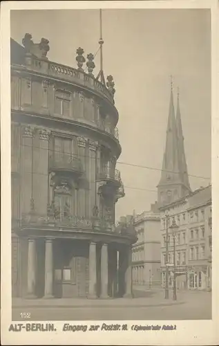 Berlin Eingang zur Poststrasse  Kat. Berlin