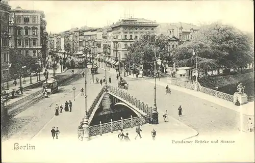 Berlin Potsdamer Bruecke Strassenbahn Kat. Berlin