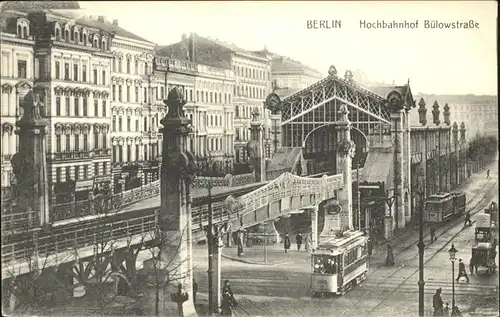 Berlin Hochbahn Bahnhof Buelowstrasse Strassenbahn Kat. Berlin