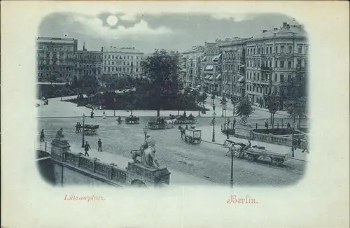 Berlin Luetzowplatz Pferdewagen Kat. Berlin