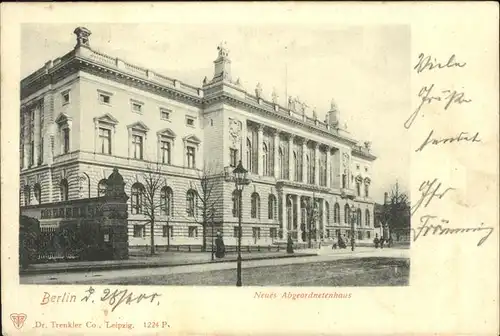 Berlin Neues Abgeordnetenhaus Kat. Berlin