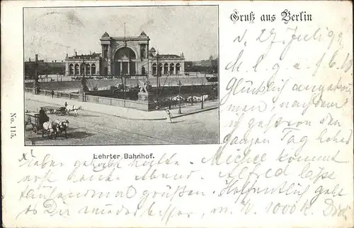 Berlin Lehrter Bahnhof Kat. Berlin