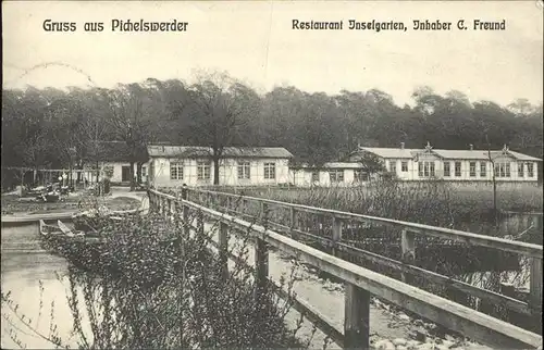 Pichelswerder Berlin Restaurant Inselgarten C. Freund / Berlin /Berlin Stadtkreis