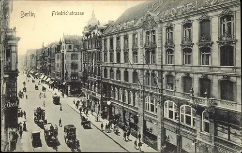 Berlin Friedrichstrasse Pferdewagen Kat. Berlin