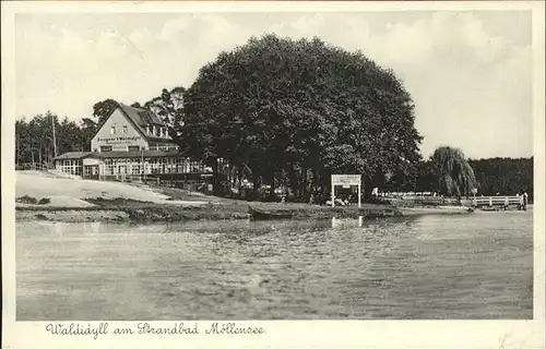 Moellensee Waldidyll am Strandbad Kat. Gruenheide Mark