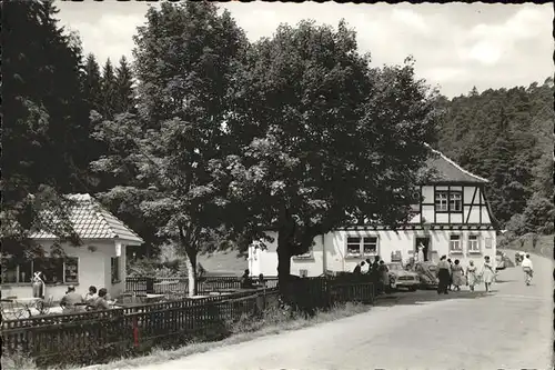 Karlstal Klugsche Muehle Gartenterrasse Kat. Trippstadt