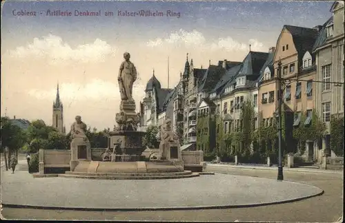 Coblenz Koblenz Artillerie Denkmal am Kaiser Wilhelm Ring Kat. Koblenz