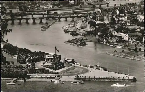 Koblenz Coblenz Denkmal Kaiser Wilhelm I Deutsches Eck Rhein Mosel Bruecke Kat. Koblenz