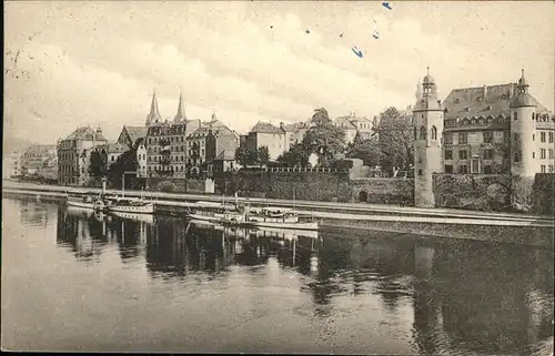 Koblenz Coblenz Ehemals kurfuerstlich trierische Burg mit der Mosel Kat. Koblenz