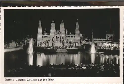 Koblenz Coblenz Operetten Festspiele auf dem Rhein Kat. Koblenz