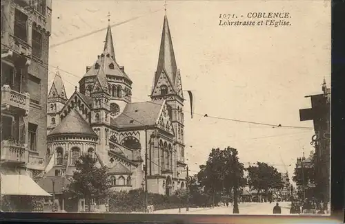 Coblence Coblenz Koblenz Lohrstrasse et l eglise Kirche