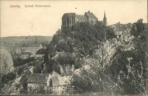Leisnig Schloss Mildenstein Feldpost Kat. Leisnig