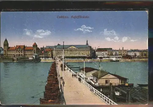 Coblenz Koblenz Schiffbruecke Kat. Koblenz