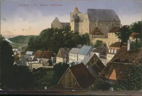 Leisnig Schloss Mildenstein Feldpost Kat. Leisnig