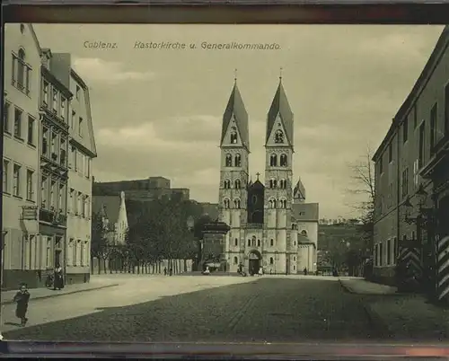 Koblenz Coblenz Kastorkirche Generalkommando Kat. Koblenz