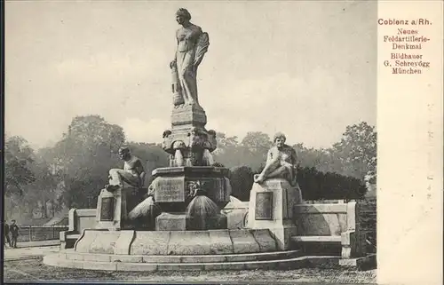 Koblenz Coblenz Feldartillerie Denkmal Kat. Koblenz