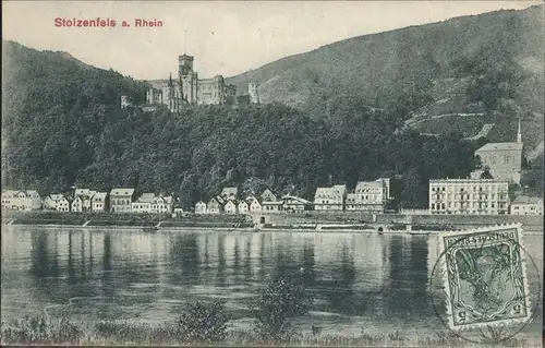 Stolzenfels Schloss Rhein Kat. Koblenz