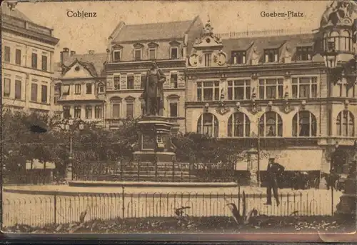 Koblenz Coblenz Goeben Platz Kat. Koblenz